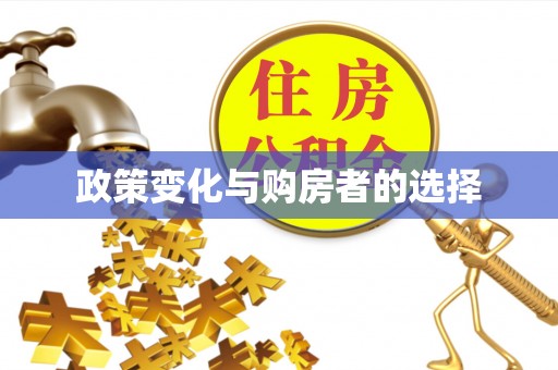 福兴政策变化与购房者的选择