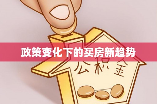 福兴政策变化下的买房新趋势
