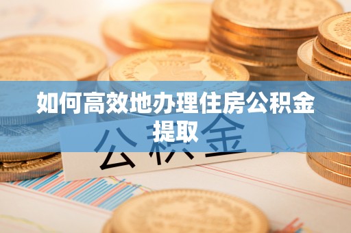 福兴如何高效地办理住房公积金提取